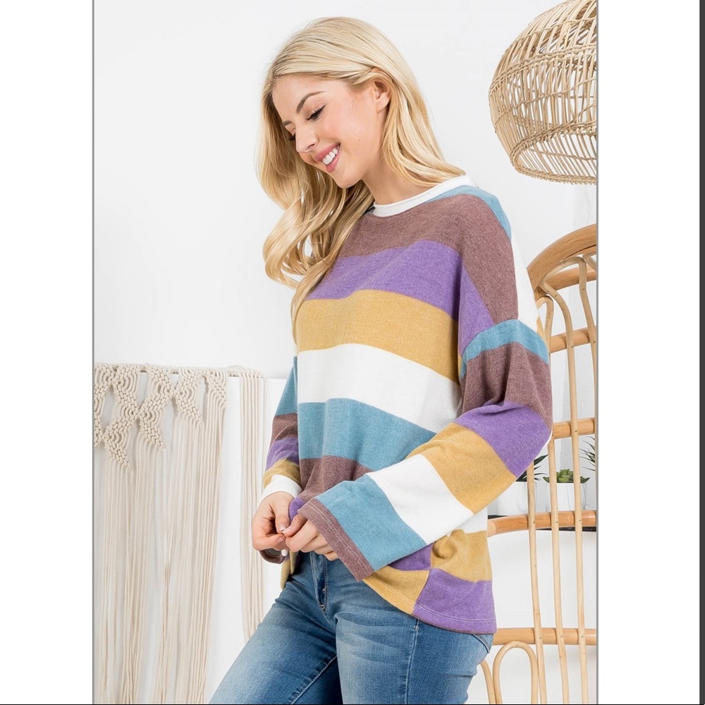 Multicolored Striped Top